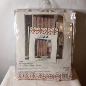 Lummi fabric shower curtain